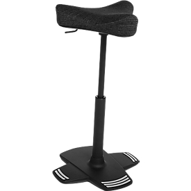 Apoyo de pie Topstar Sitness Falcon, móvil hacia todos los lados, altura del asiento regulable, negro