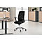 Siège de bureau SSI Proline Edition 10 - mécanisme synchrone - assise ergonomique - dossier filet - avec accoudoirs - noir - piètement alu - Schäfer Shop Select
