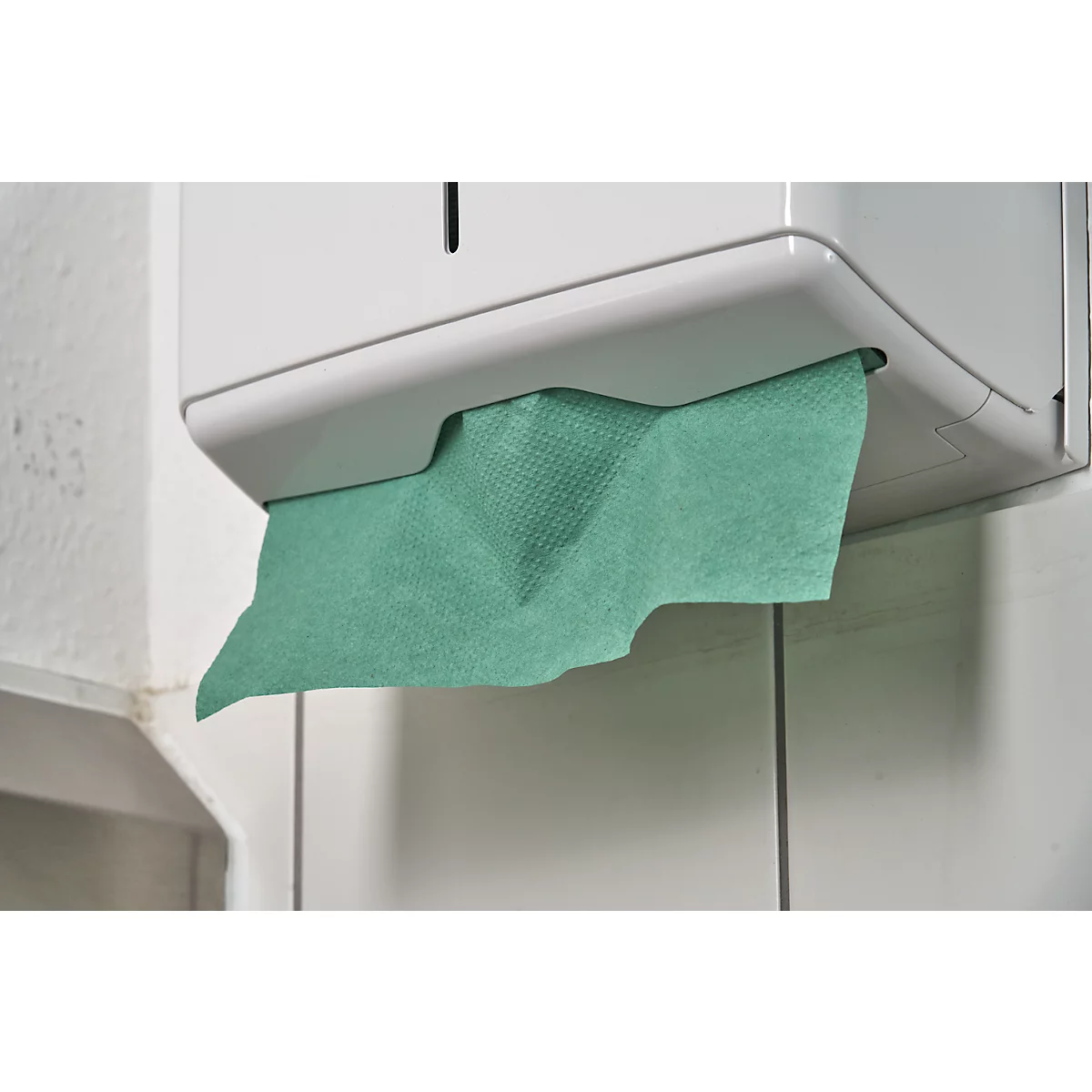 Toallas de papel Schäfer Shop Pure plegables en zig-zag, 1 capa, L 250 x A 230 mm, resistentes al desgarro, 5000 hojas, verde